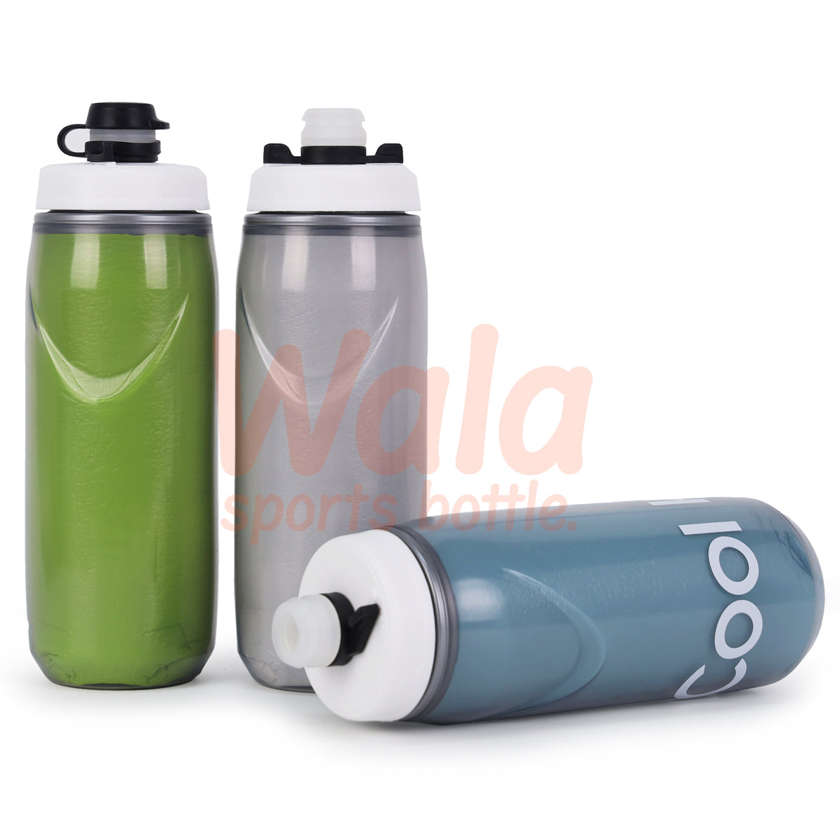 Chill Insulated Podium Bike Water Bottle CamelBak Style Easy Squeeze Bottle