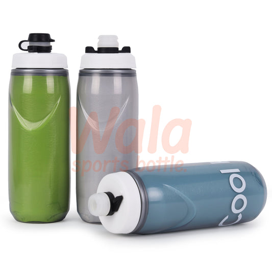 Chill Insulated Podium Bike Water Bottle CamelBak Style Easy Squeeze Bottle