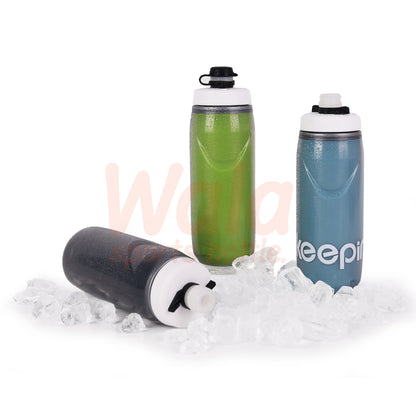 Chill Insulated Podium Bike Water Bottle CamelBak Style Easy Squeeze Bottle
