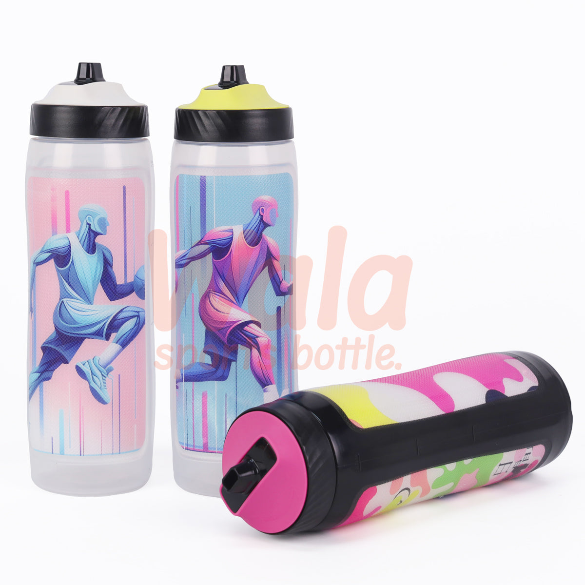 Non-Slip Skin Contour Grip 30oz Gatorade style Sports bottle